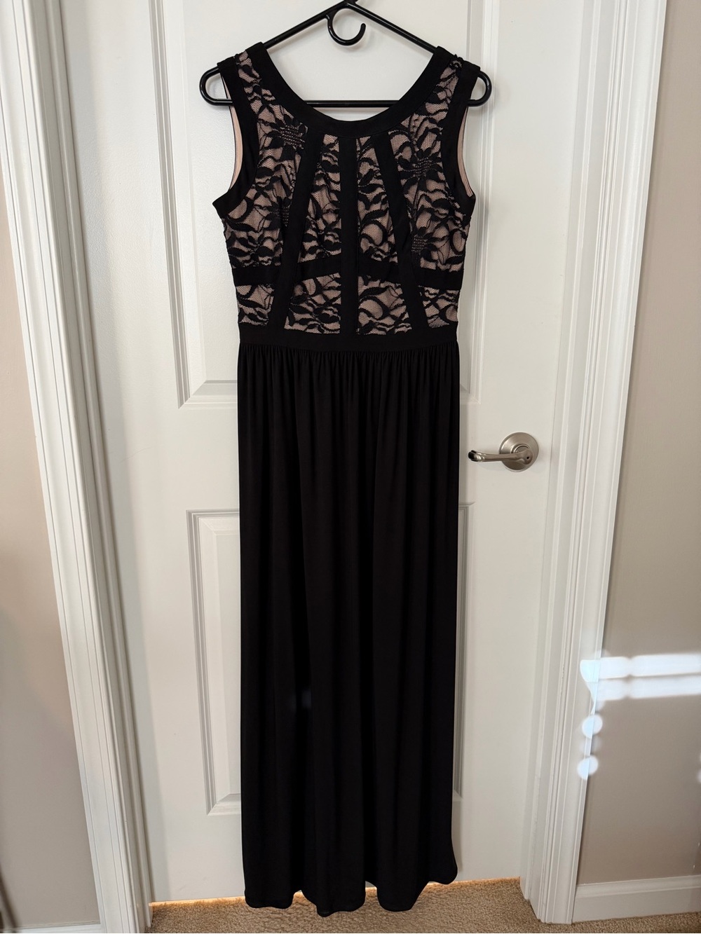Black Lace Bodice Dress
